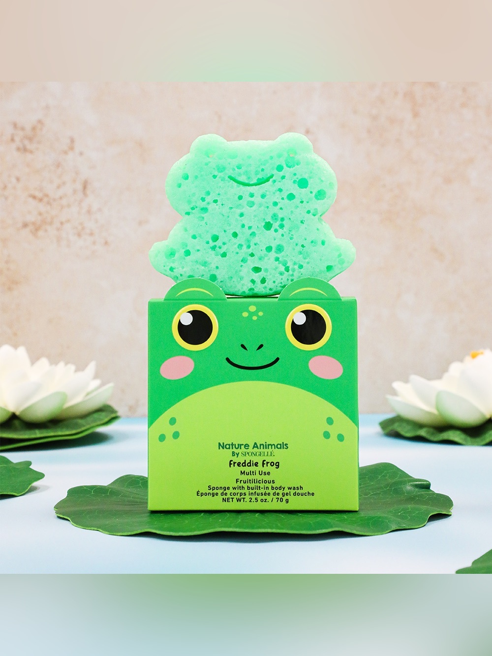 Spongelle Freddie Frog Nature Animals - NIB